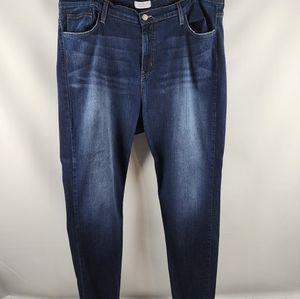 Judy Blue Womens Jeans Plus Size 3XL Style 8390 High-Rise Dark Wash Blue Denim